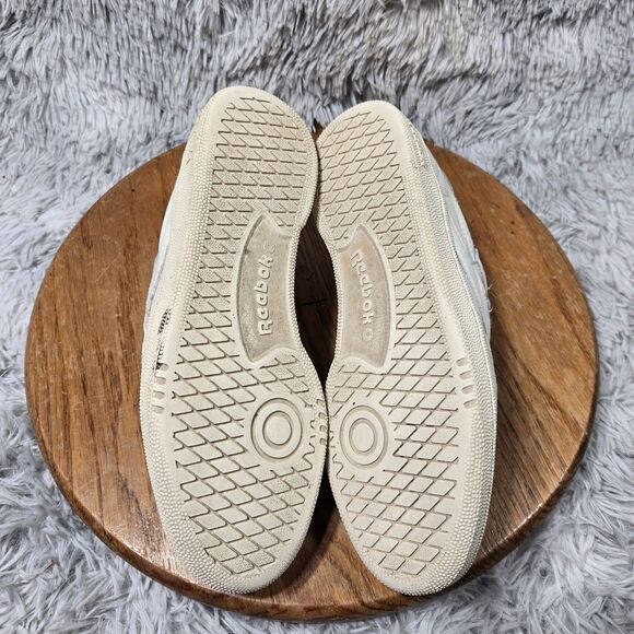 Y2K Reebok England  "Athletic" Classic Club C Women Size 8 White Trainer Shoes - Picture 6 of 12